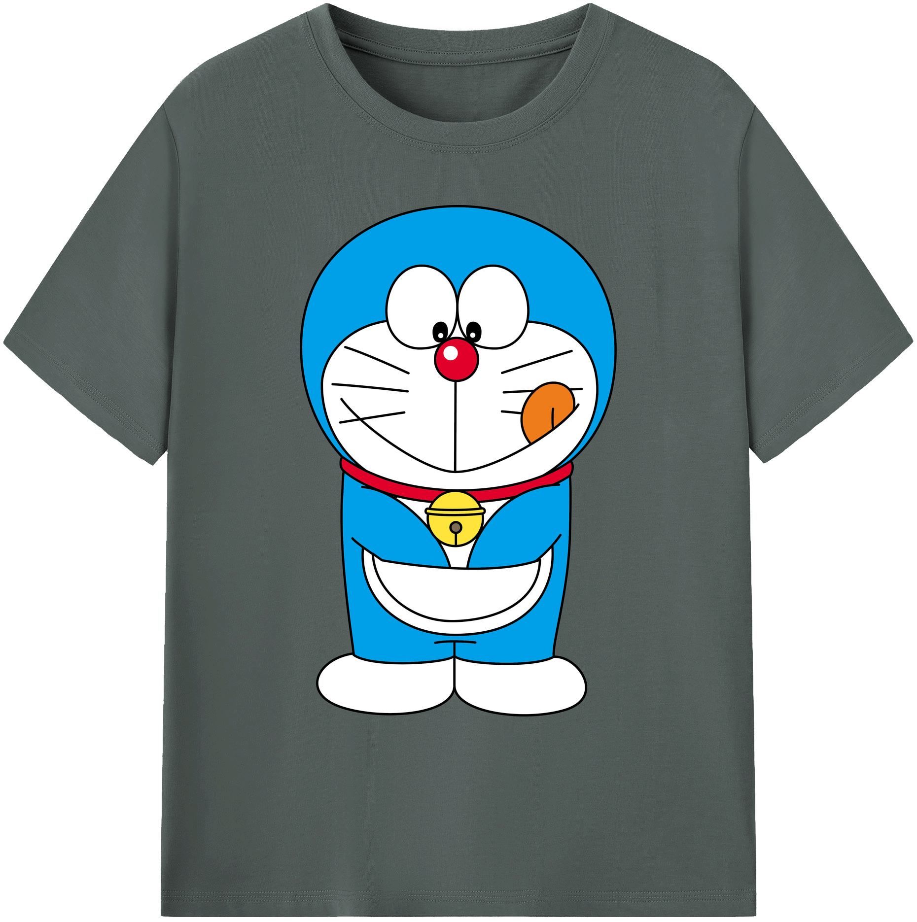 （画像用） ドラえもん Doraemon 綿100％ メンズ半袖Tシャツ｜肌触りやわらか＆通気性